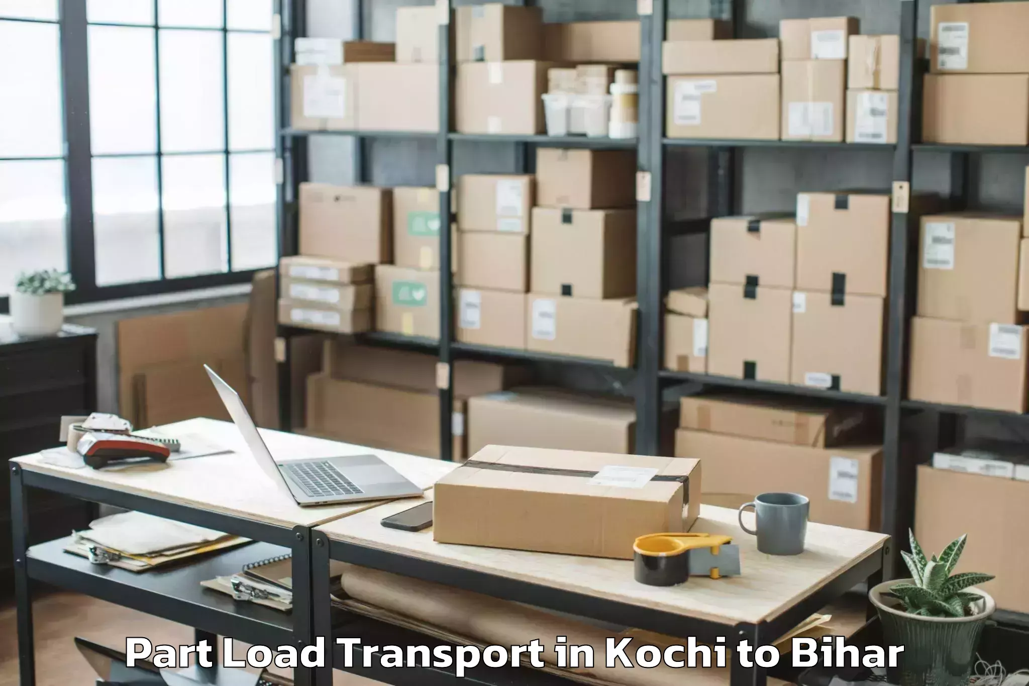 Kochi to Chainpur Part Load Transport Booking